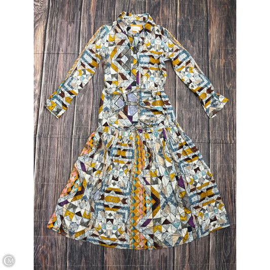 Dress Casual Maxi By Anthropologie In Multi-colored, Size: Xs