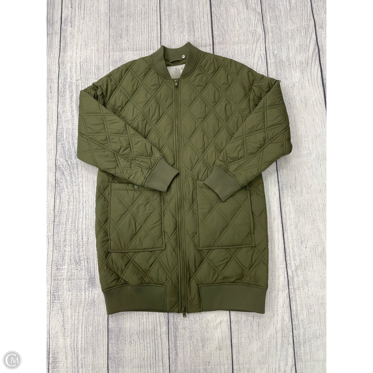 Jacket Puffer & Quilted By Calia In Green, Size: S