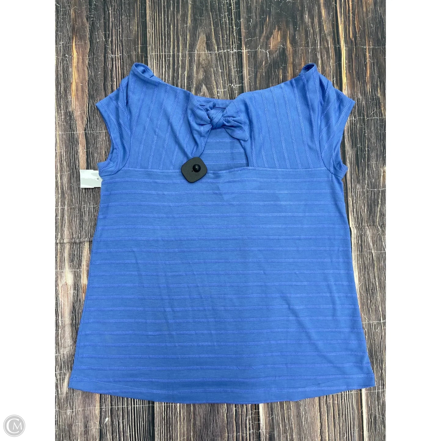 Top Short Sleeve By Loft In Blue, Size: M