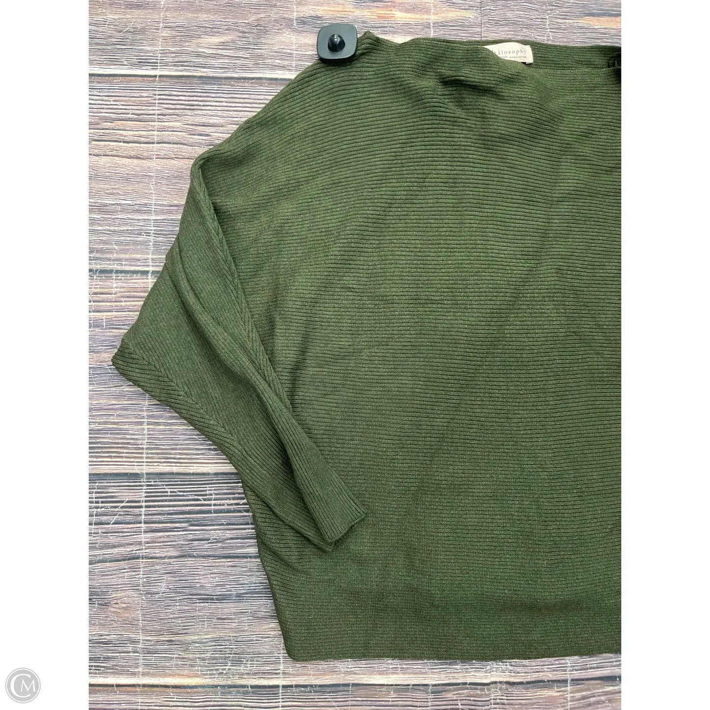 Sweater By Philosophy In Green, Size: 1x