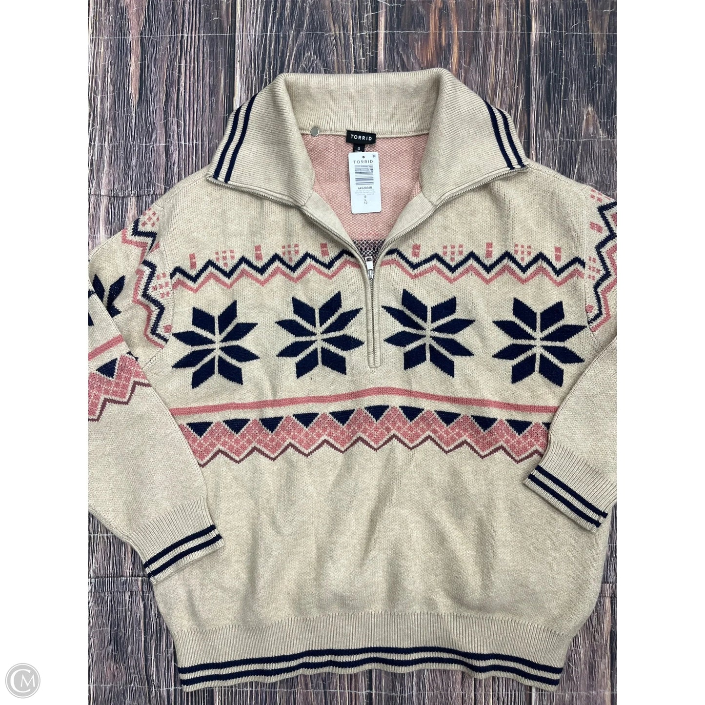 Sweater By Torrid In Tan, Size: L