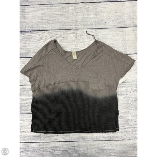 Top Short Sleeve By We The Free In Black & Grey, Size: M