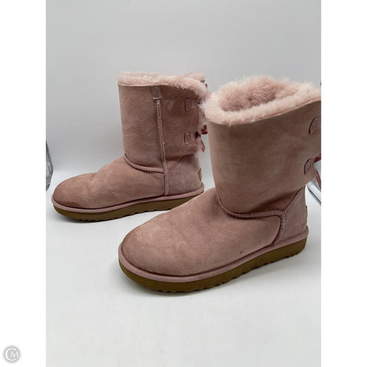 Boots Designer By Ugg In Pink, Size: 11