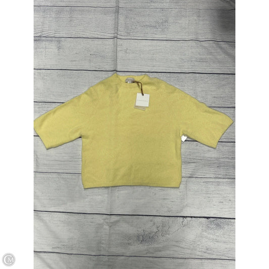 Sweater Short Sleeve By Clothes Mentor In Yellow, Size: L