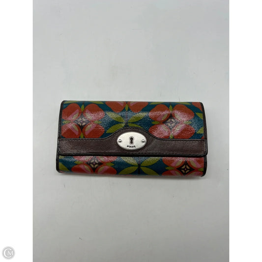Wallet By Fossil, Size: Medium