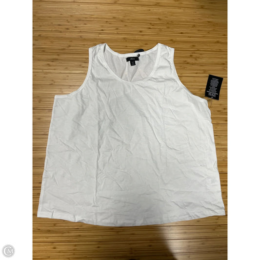 Tank Top By Ellos In White, Size: 2x