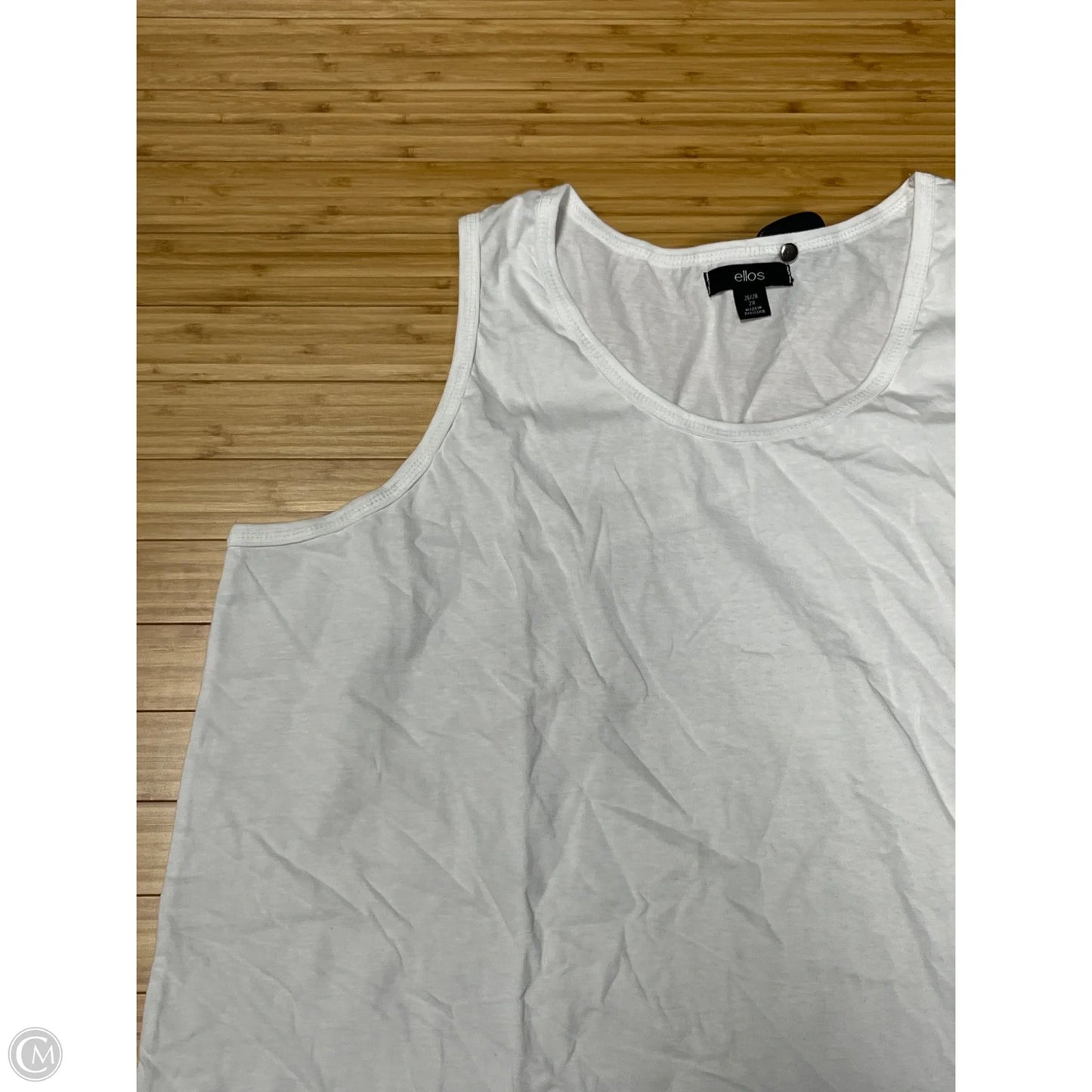 Tank Top By Ellos In White, Size: 2x