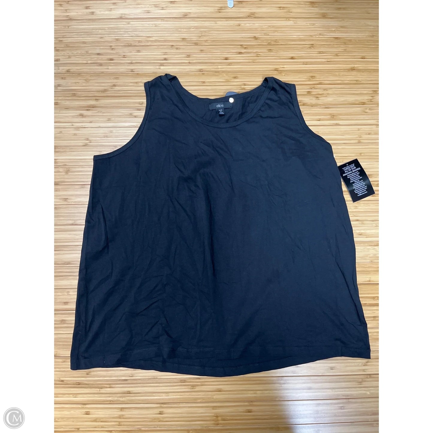 Tank Top By Ellos In Black, Size: 2x