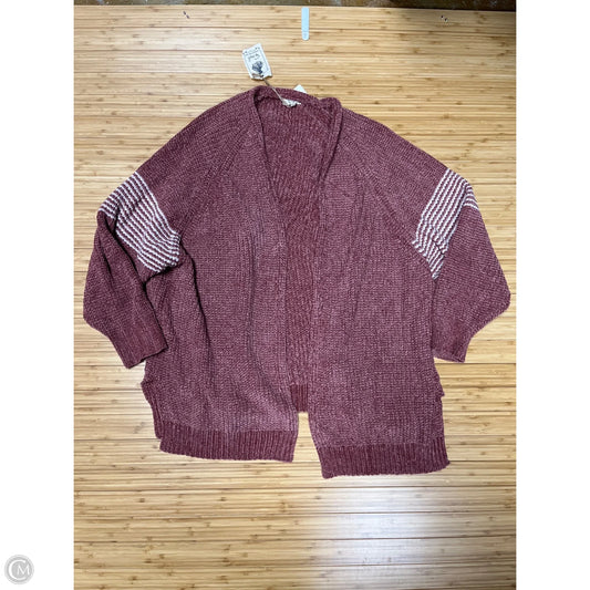 Sweater Cardigan By Easel In Orange, Size: 2x