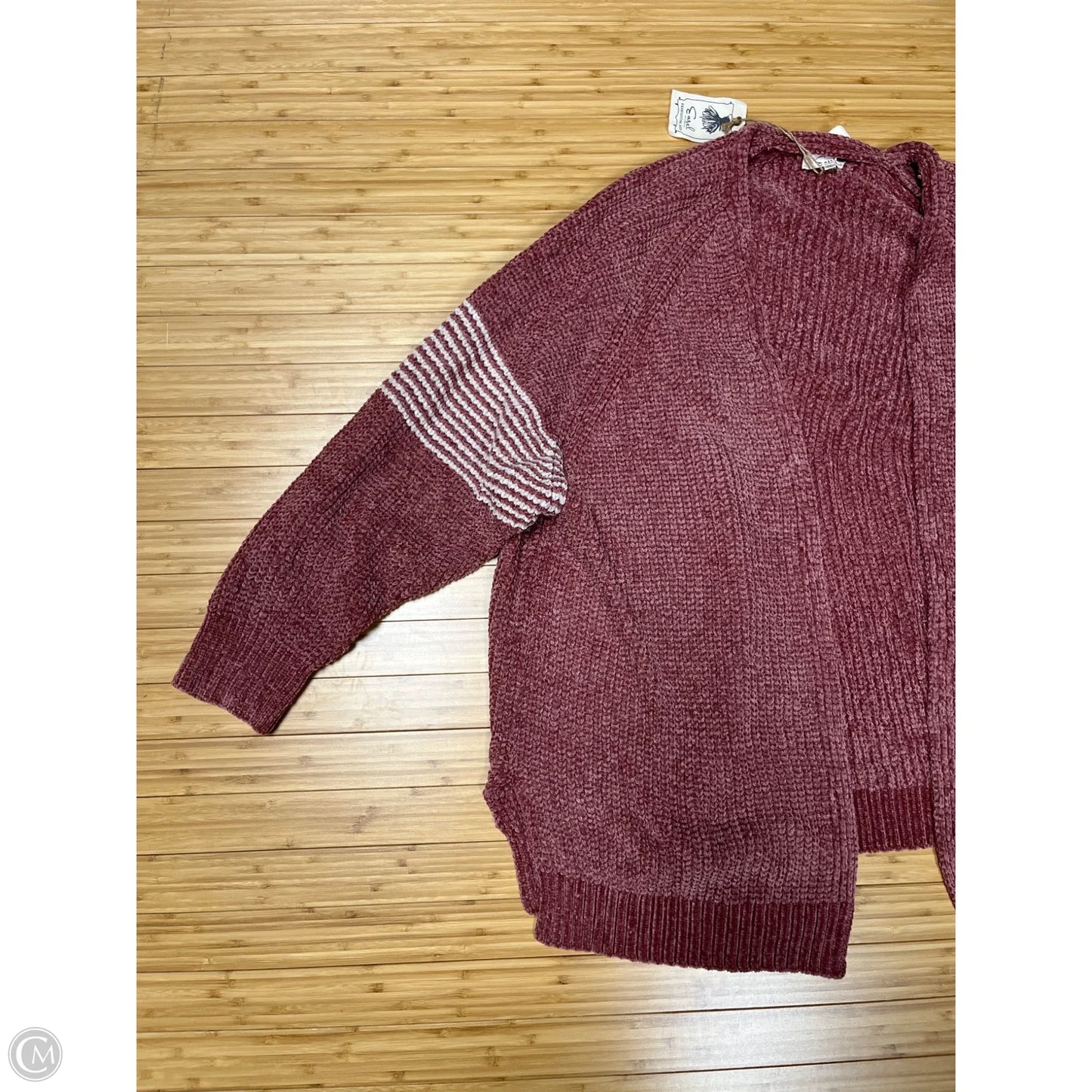 Sweater Cardigan By Easel In Orange, Size: 2x