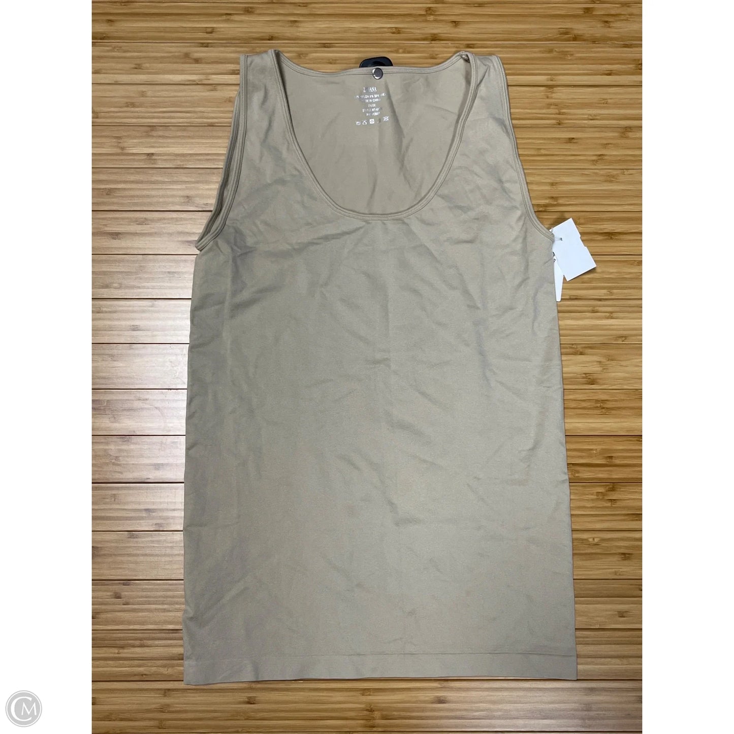 Tank Top By Zenana In Tan, Size: 2x