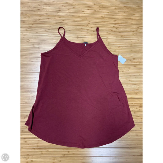 Tank Top By Zenana In Red, Size: 2x