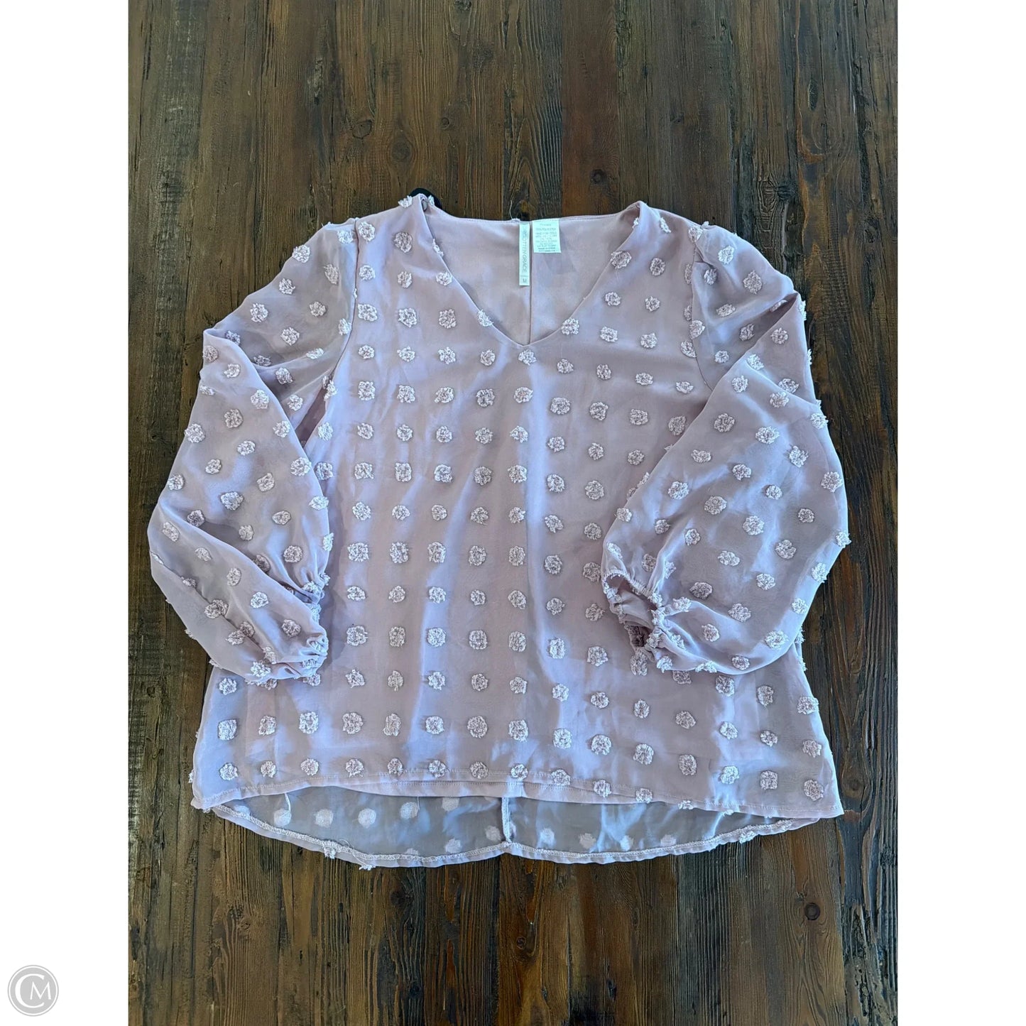Top Long Sleeve By Clothes Mentor In Pink, Size: M