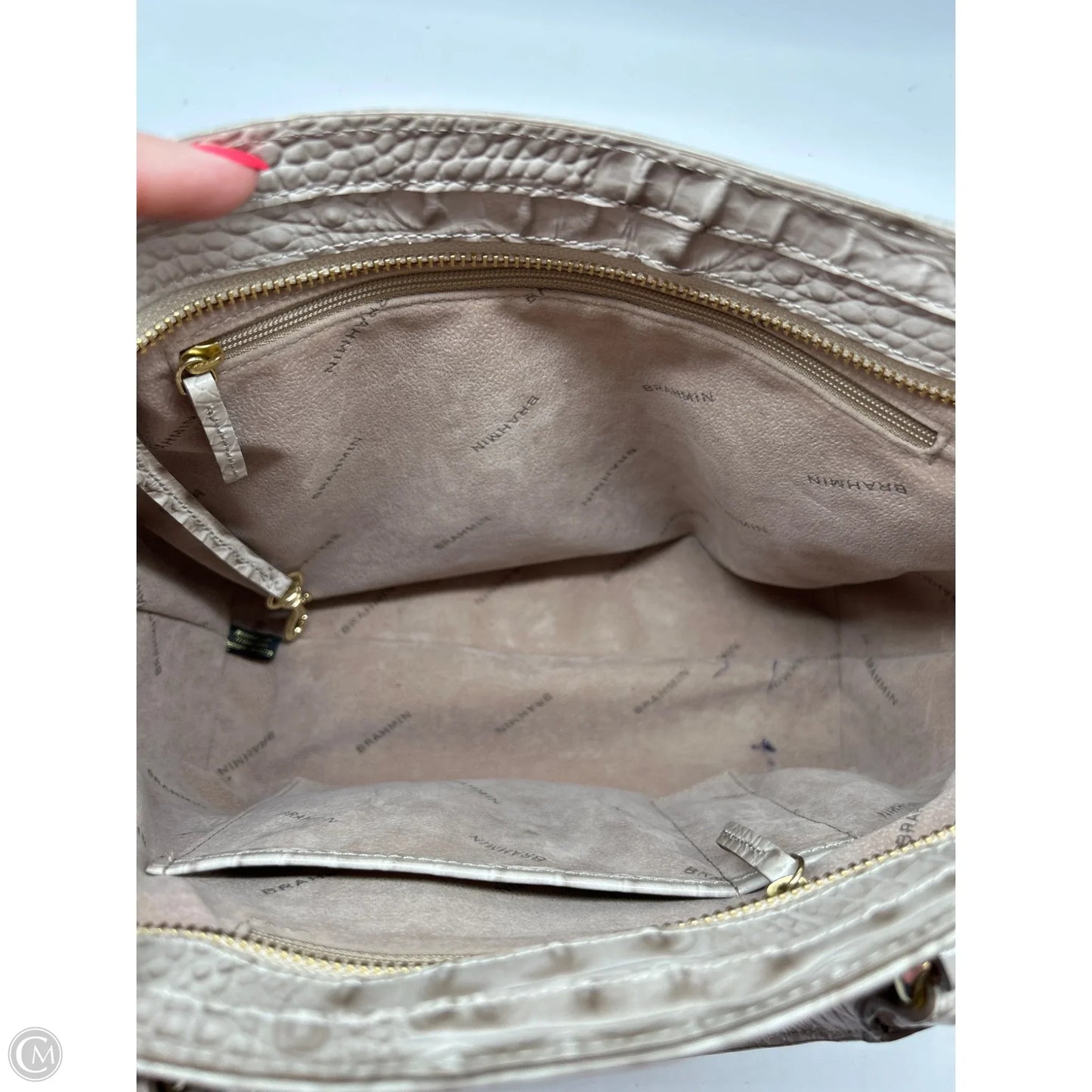 Handbag Designer By Brahmin, Size: Medium