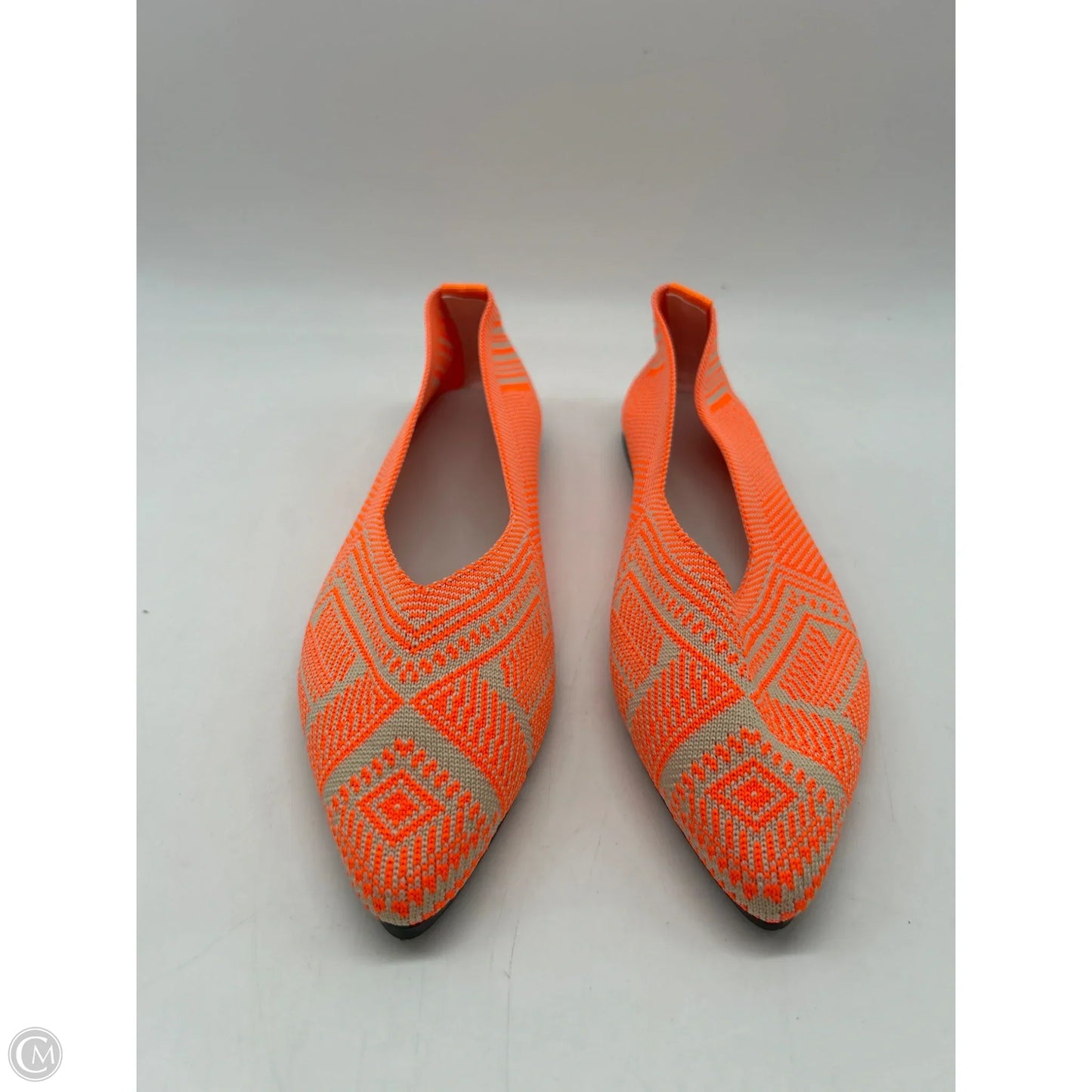 Shoes Flats By Clothes Mentor In Orange, Size: 7