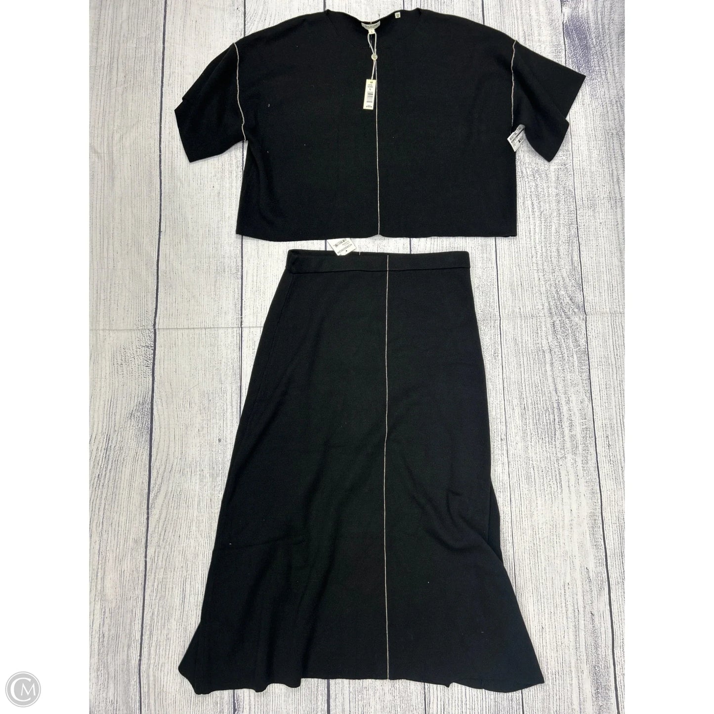 Skirt Set 2pc By Max Studio In Black, Size: L