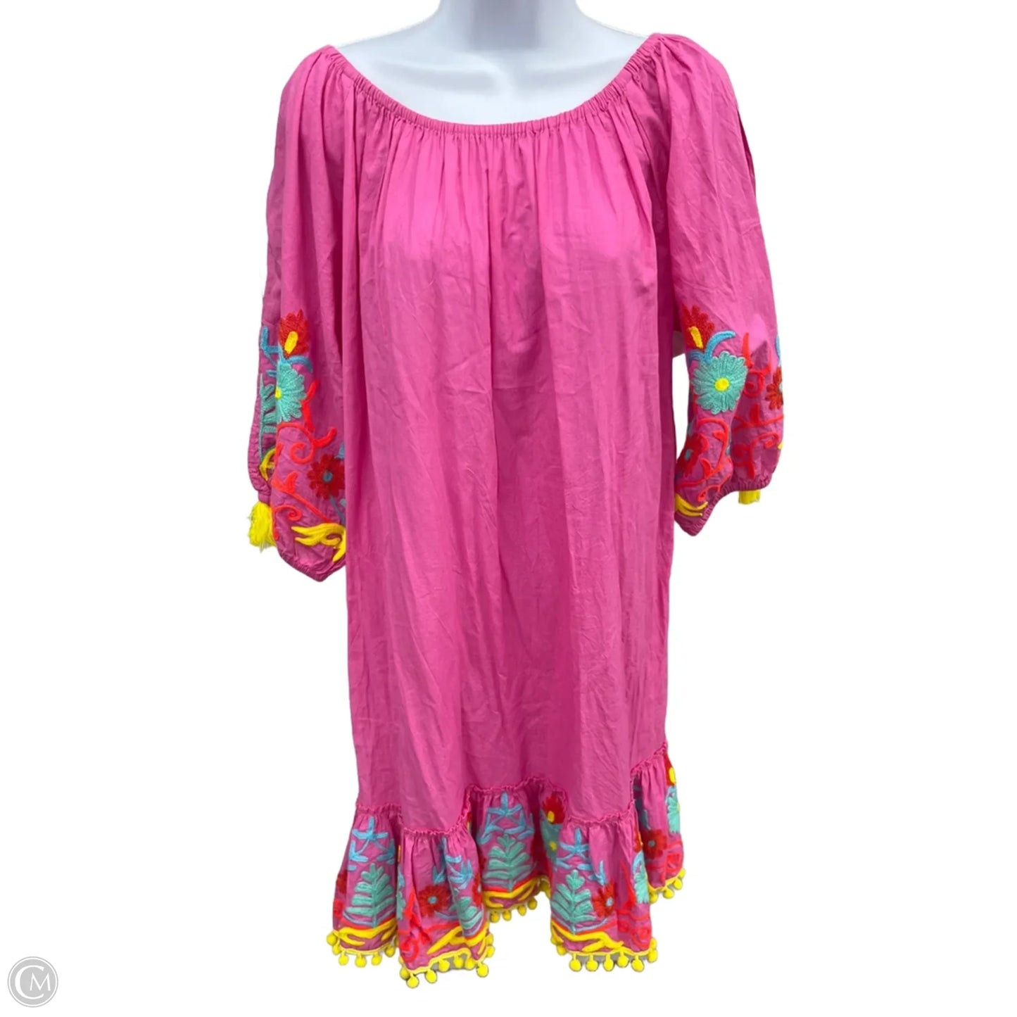 Swimwear Cover-up By Clothes Mentor In Pink, Size: L