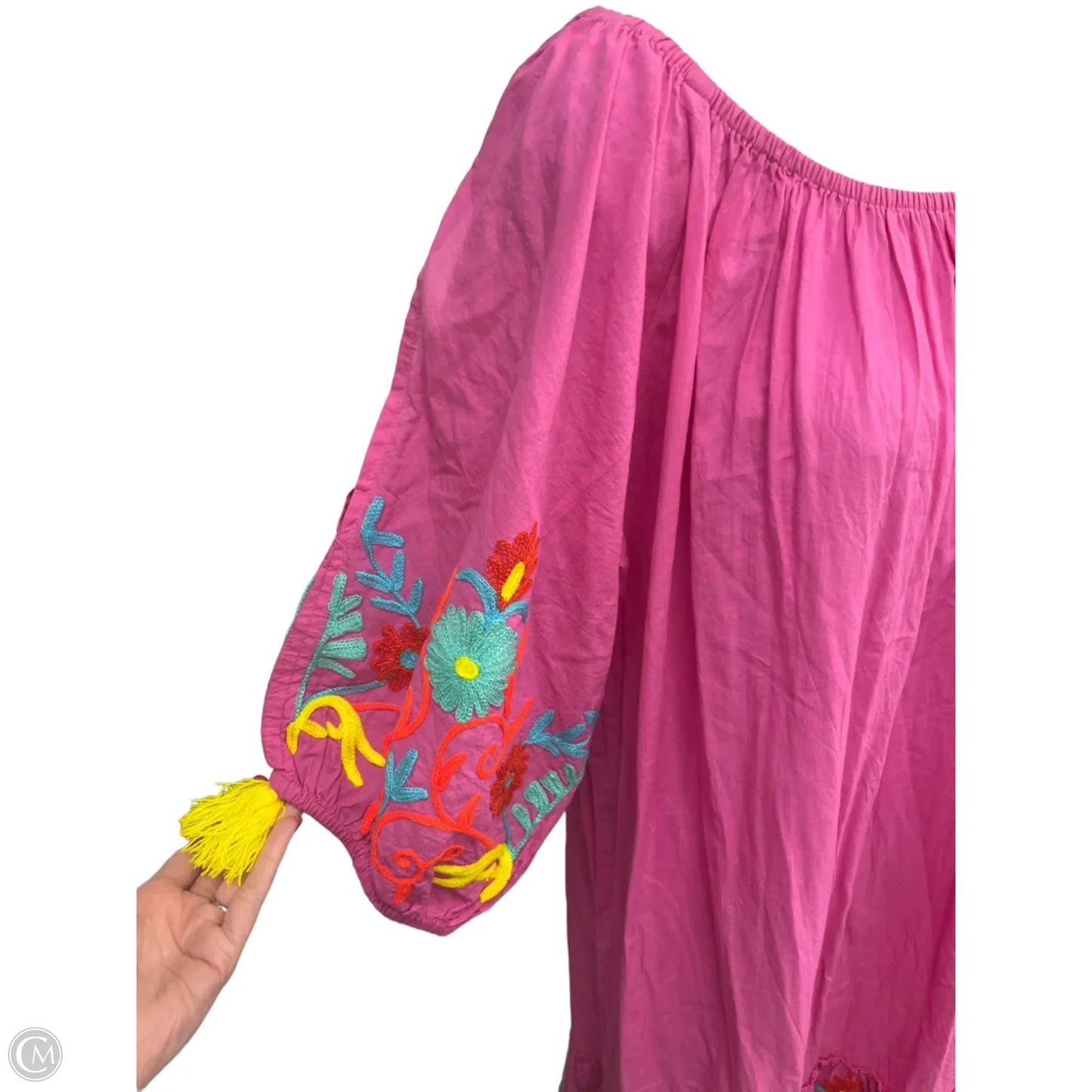 Swimwear Cover-up By Clothes Mentor In Pink, Size: L