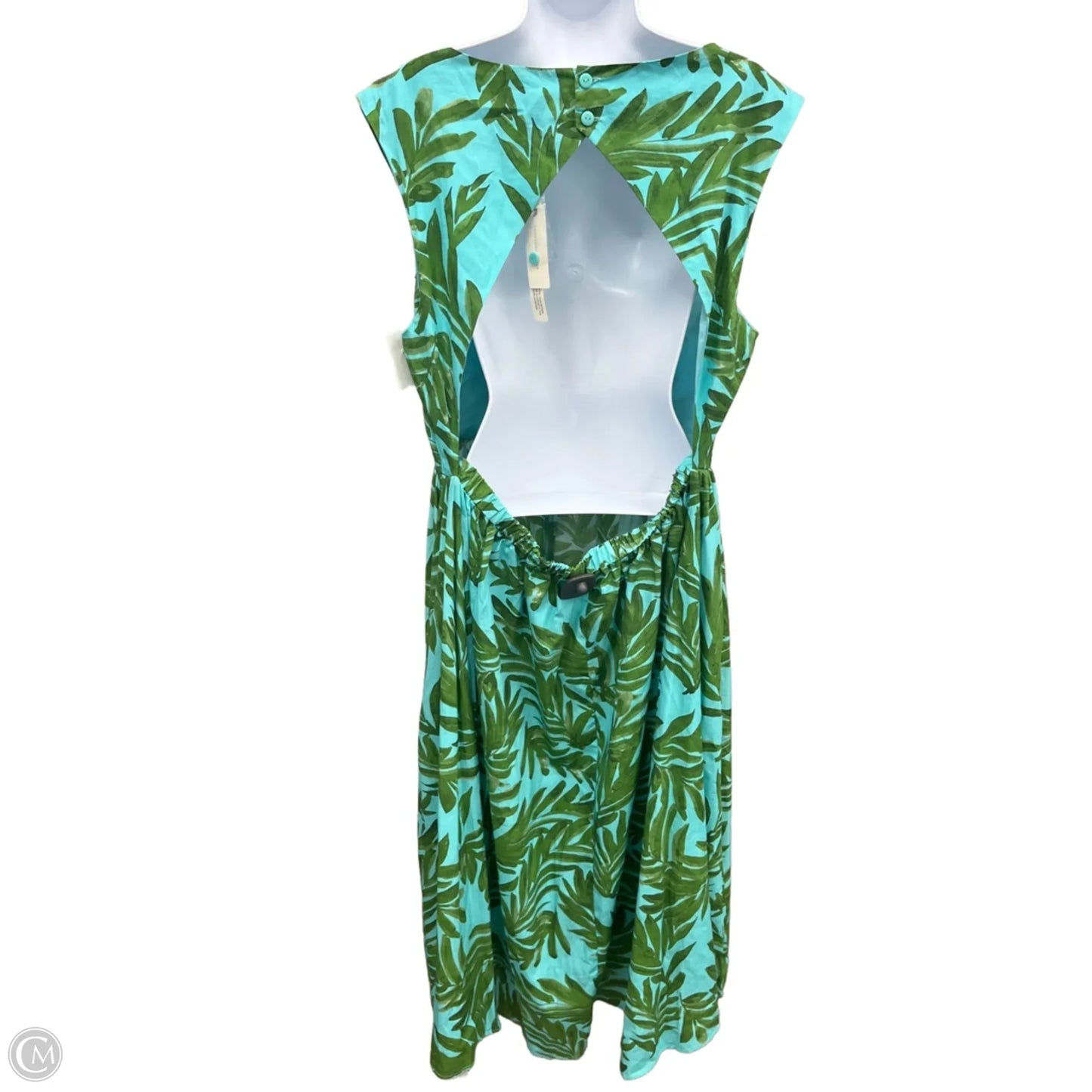 Dress Casual Maxi By Corey Lynn Calter In Blue & Green, Size: Xl