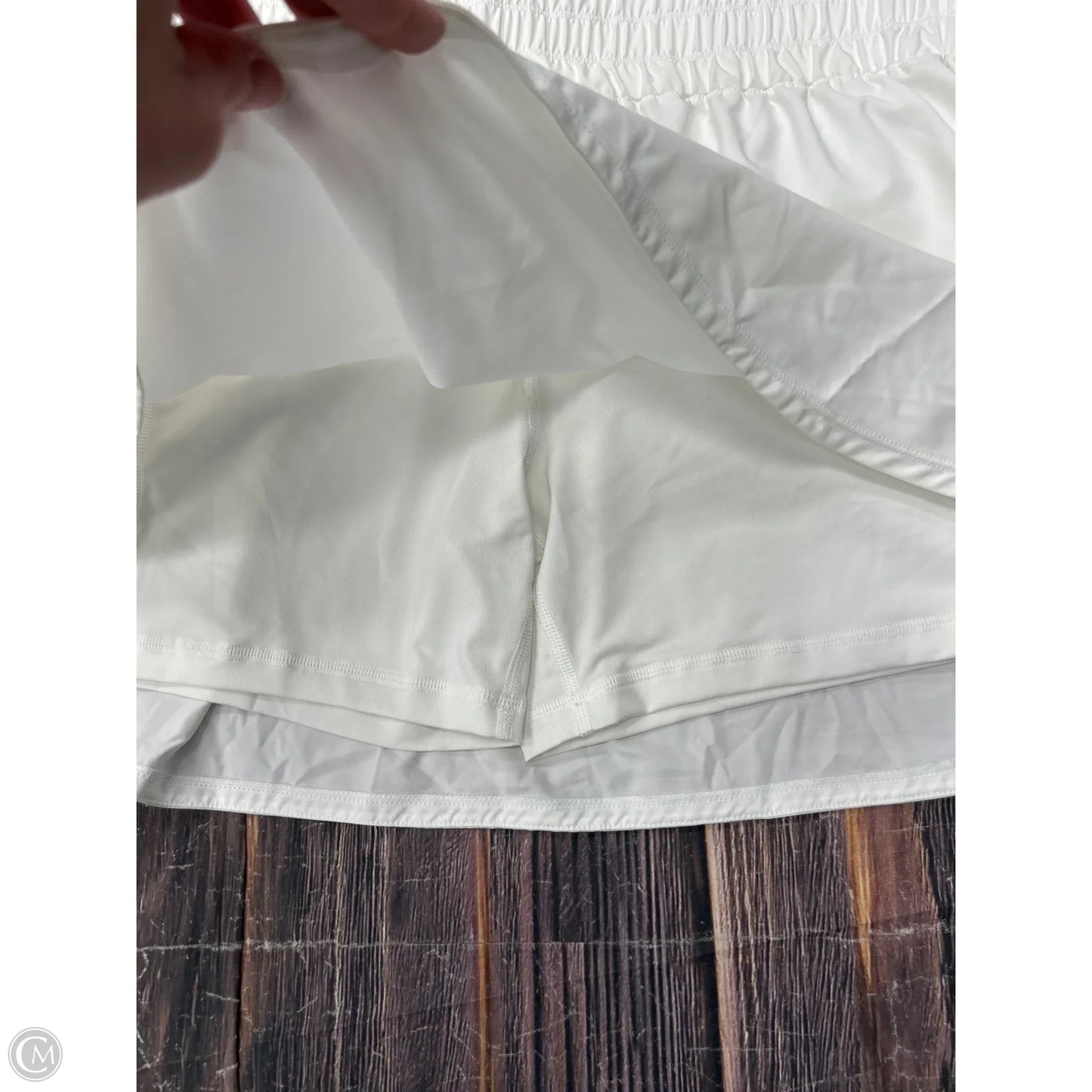 Athletic Skort By Nike In White, Size: Xl