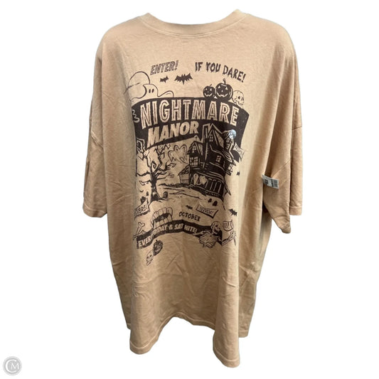 Top Short Sleeve By American Eagle In Orange, Size: 1x