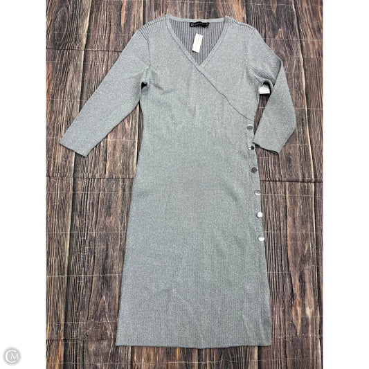 Dress Casual Maxi By New York And Co In Silver, Size: Xl