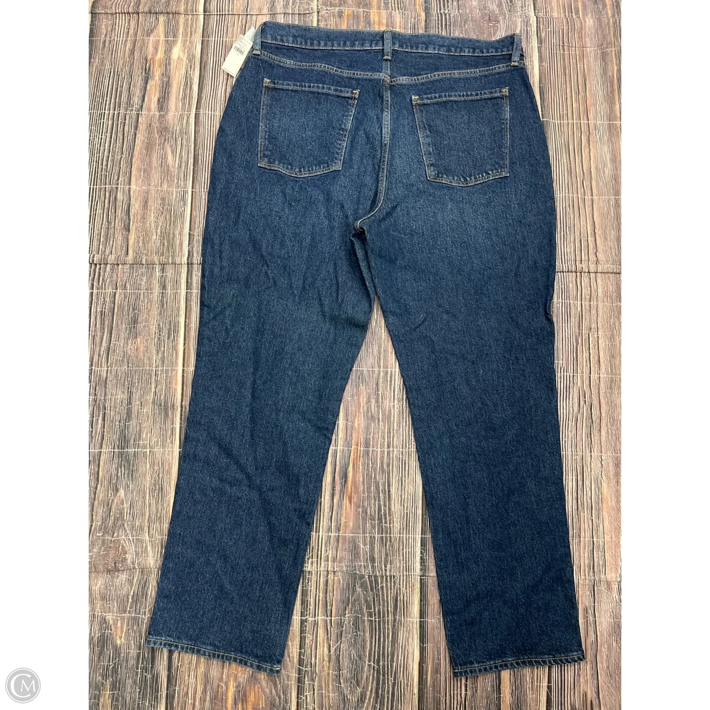 Jeans Straight By Old Navy In Blue Denim, Size: 14