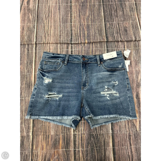 Shorts By Maurices In Blue Denim, Size: 14