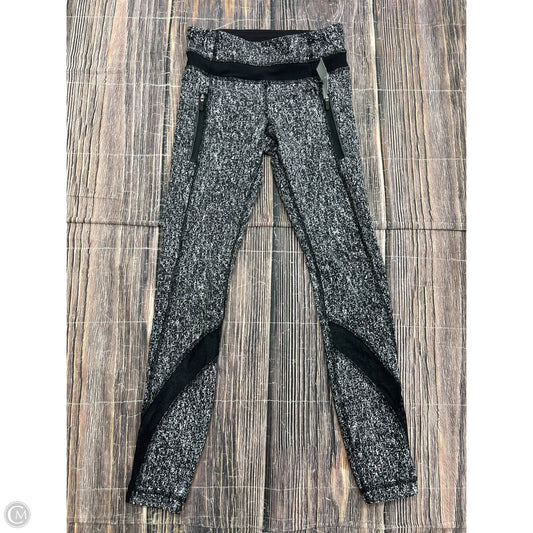 Athletic Leggings By Lululemon In Black & White, Size: 2