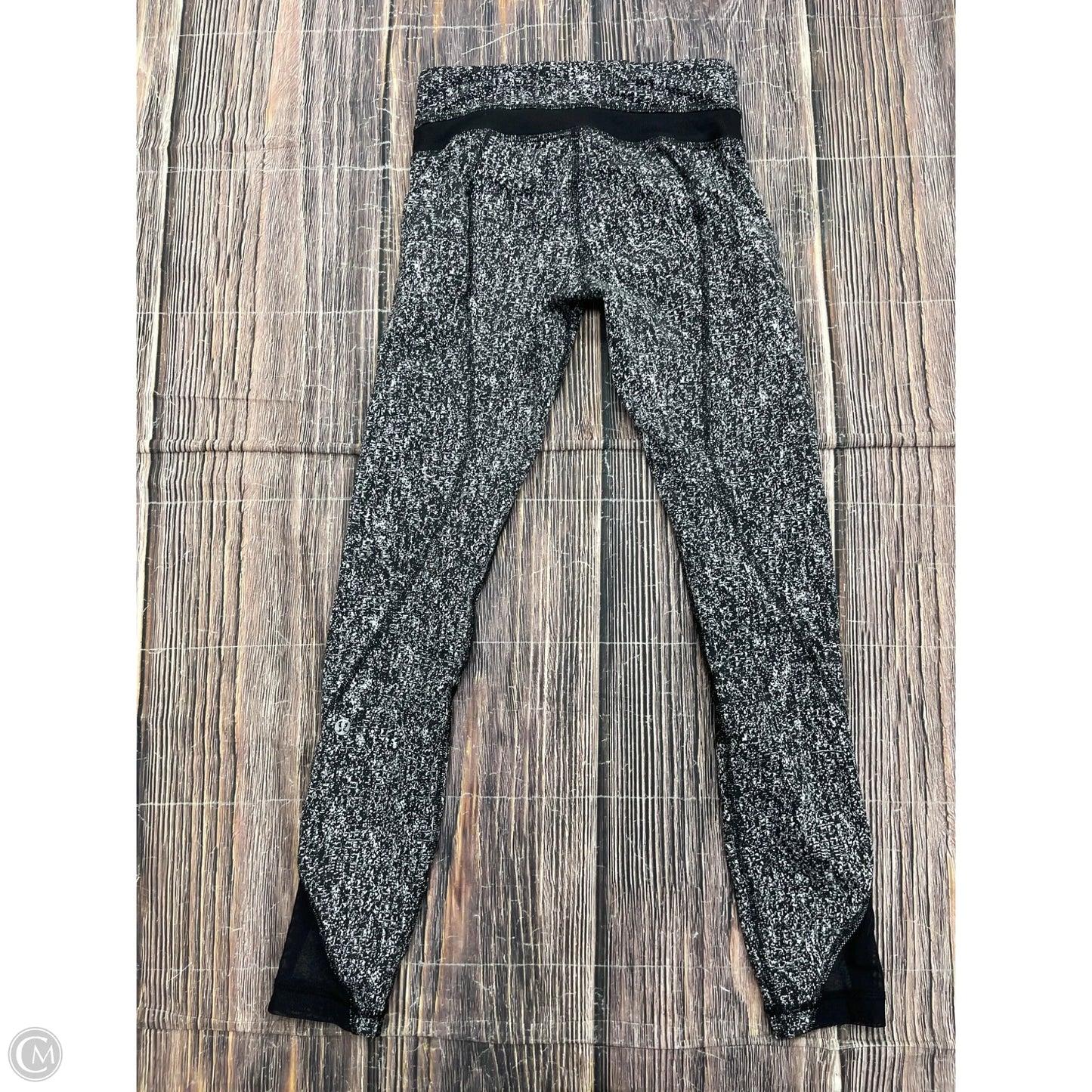 Athletic Leggings By Lululemon In Black & White, Size: 2