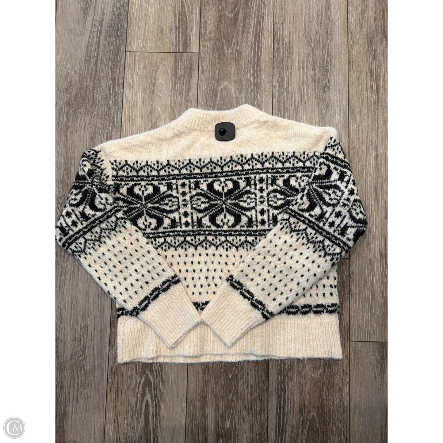 Sweater By Universal Thread In Black & Cream, Size: Xs