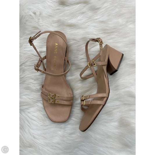 Sandals Heels Block By Anne Klein In Cream, Size: 8.5