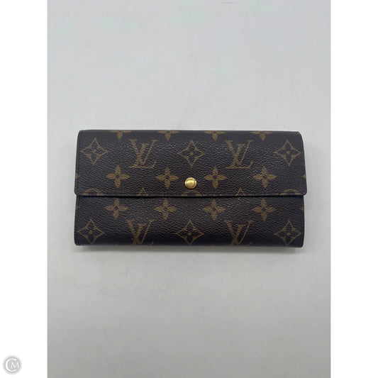 Wallet Luxury Designer By Louis Vuitton, Size: Medium