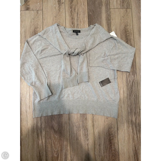 Sweater By Eloquii In Grey, Size: 2x