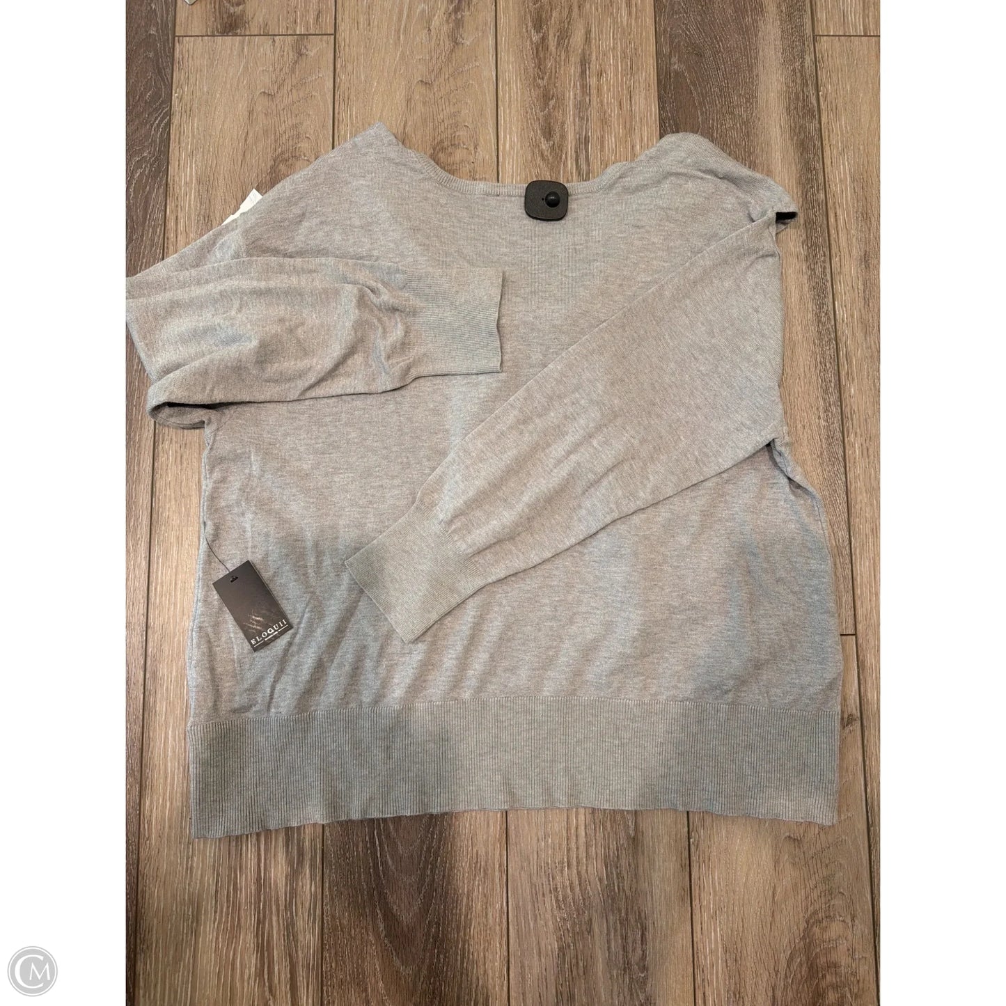Sweater By Eloquii In Grey, Size: 2x