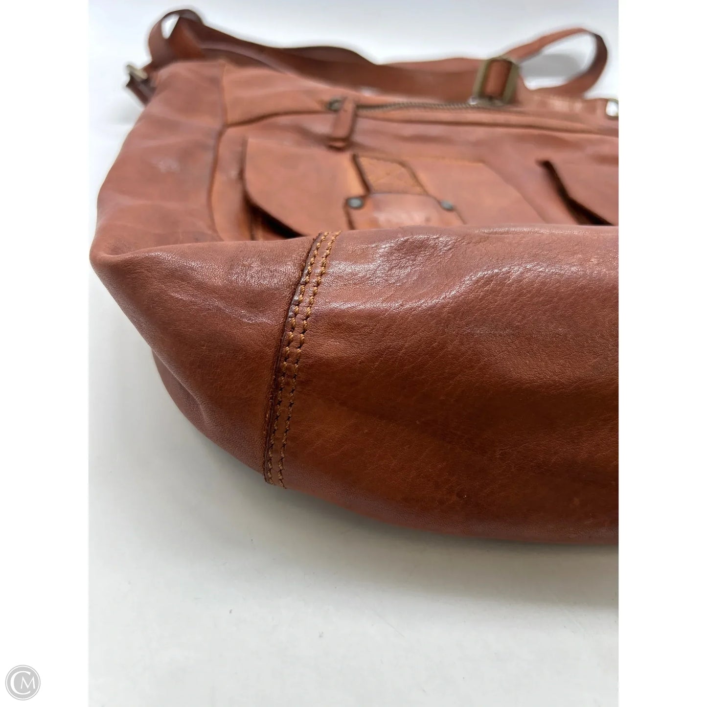 Handbag Leather By Clothes Mentor, Size: Large