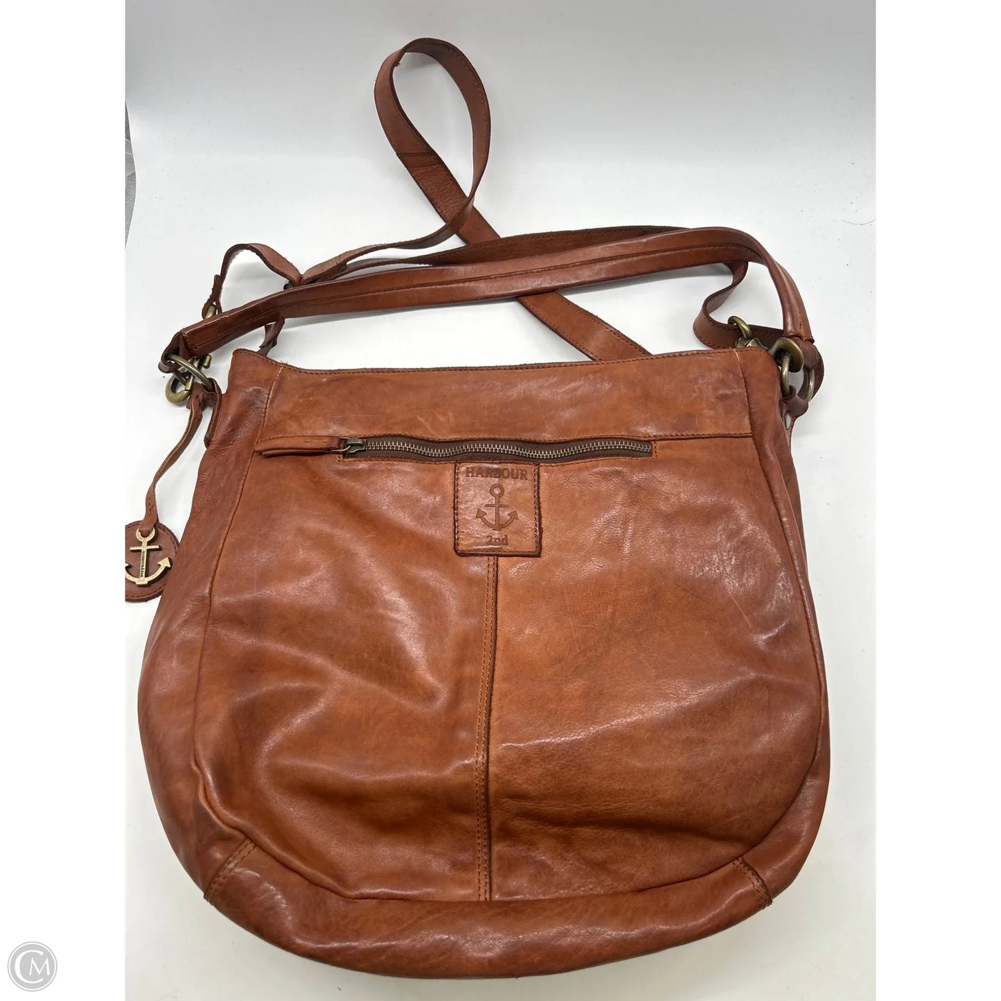 Handbag Leather By Clothes Mentor, Size: Large