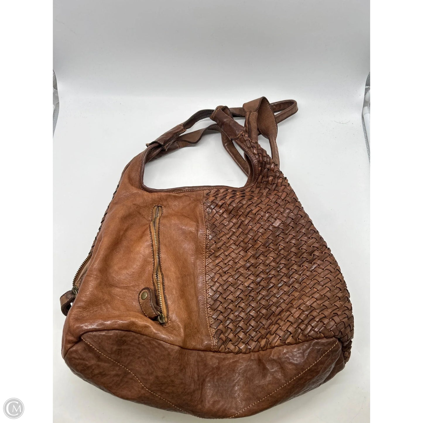 Handbag Leather By Clothes Mentor, Size: Large
