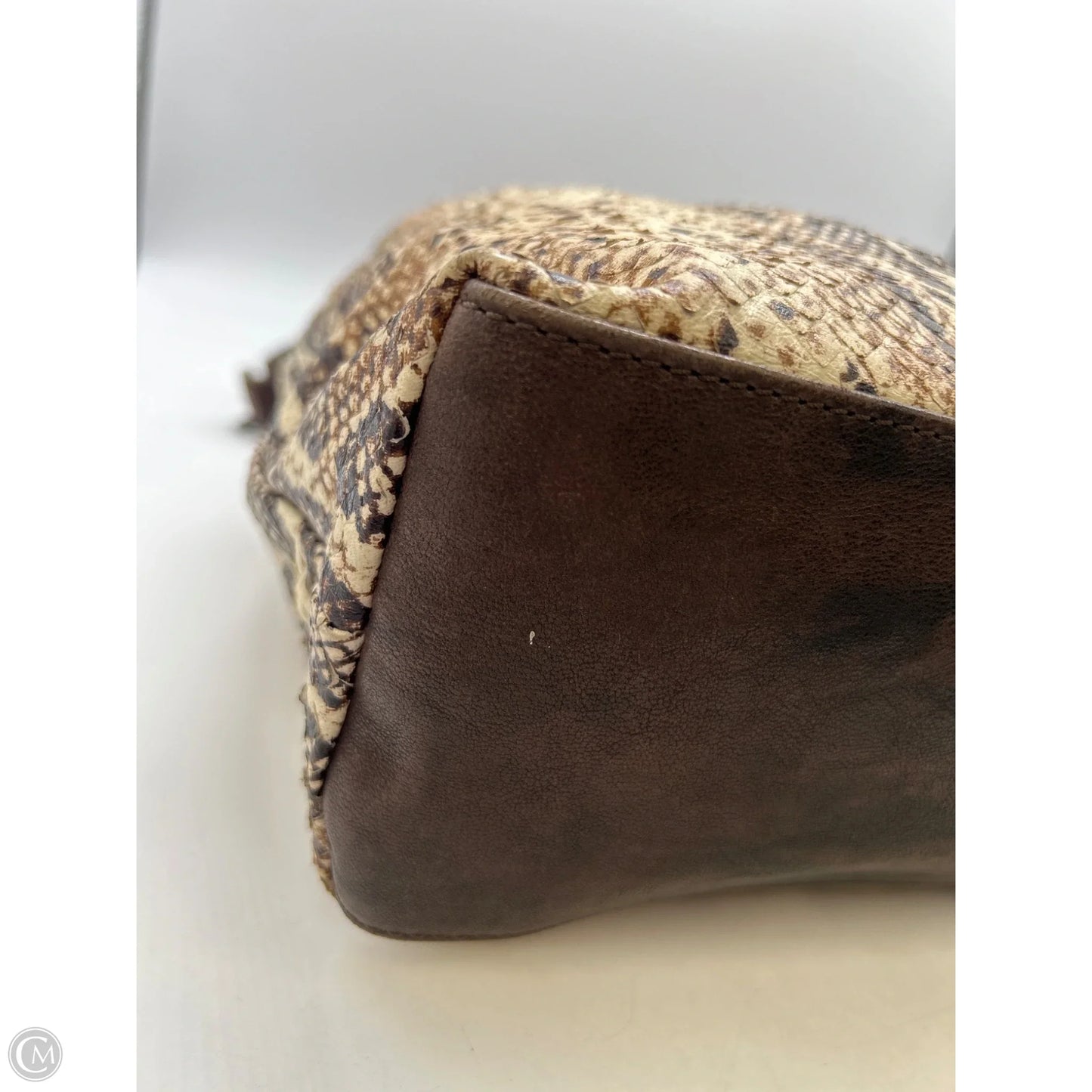 Handbag Leather By Clothes Mentor, Size: Large
