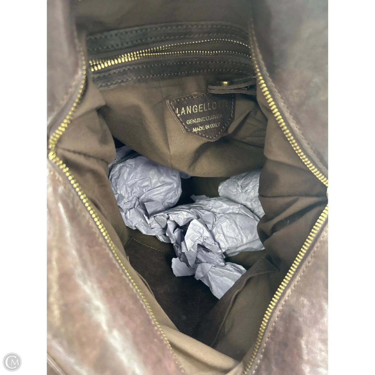 Handbag Leather By Clothes Mentor, Size: Large