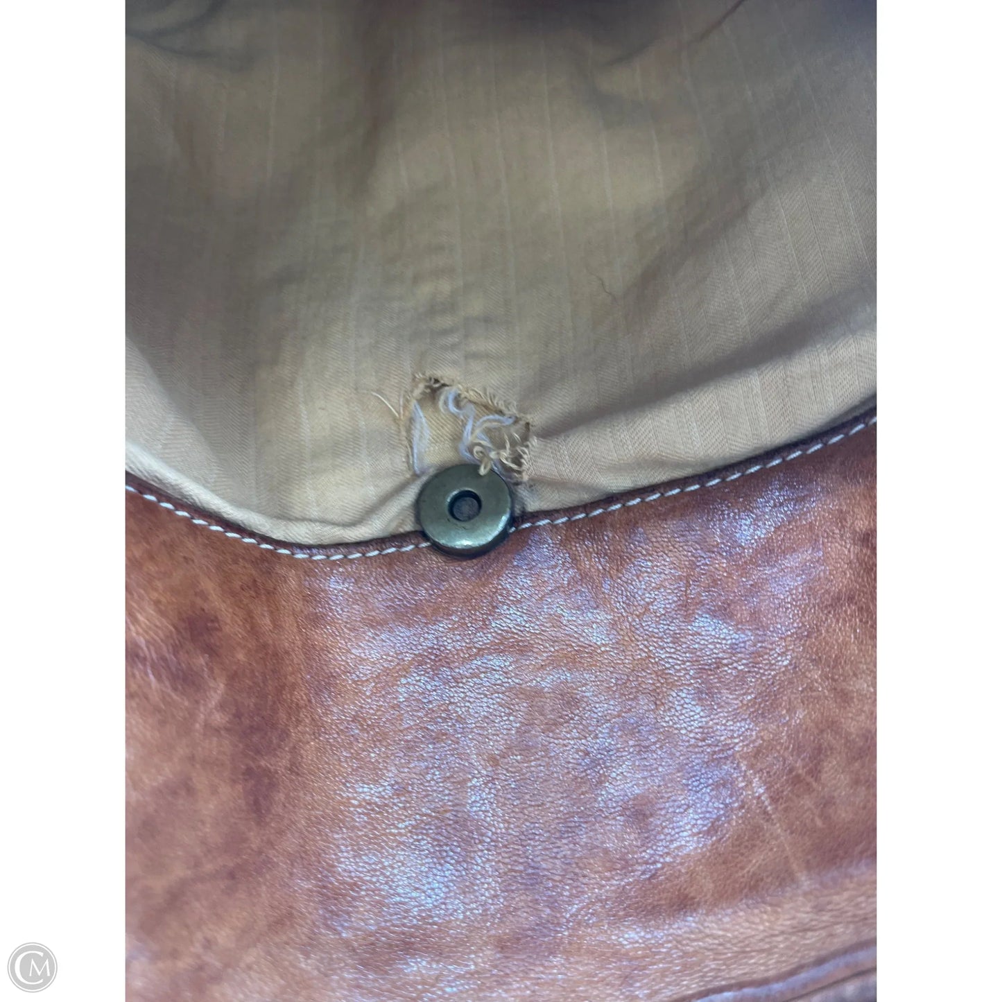 Crossbody Leather By Clothes Mentor, Size: Large
