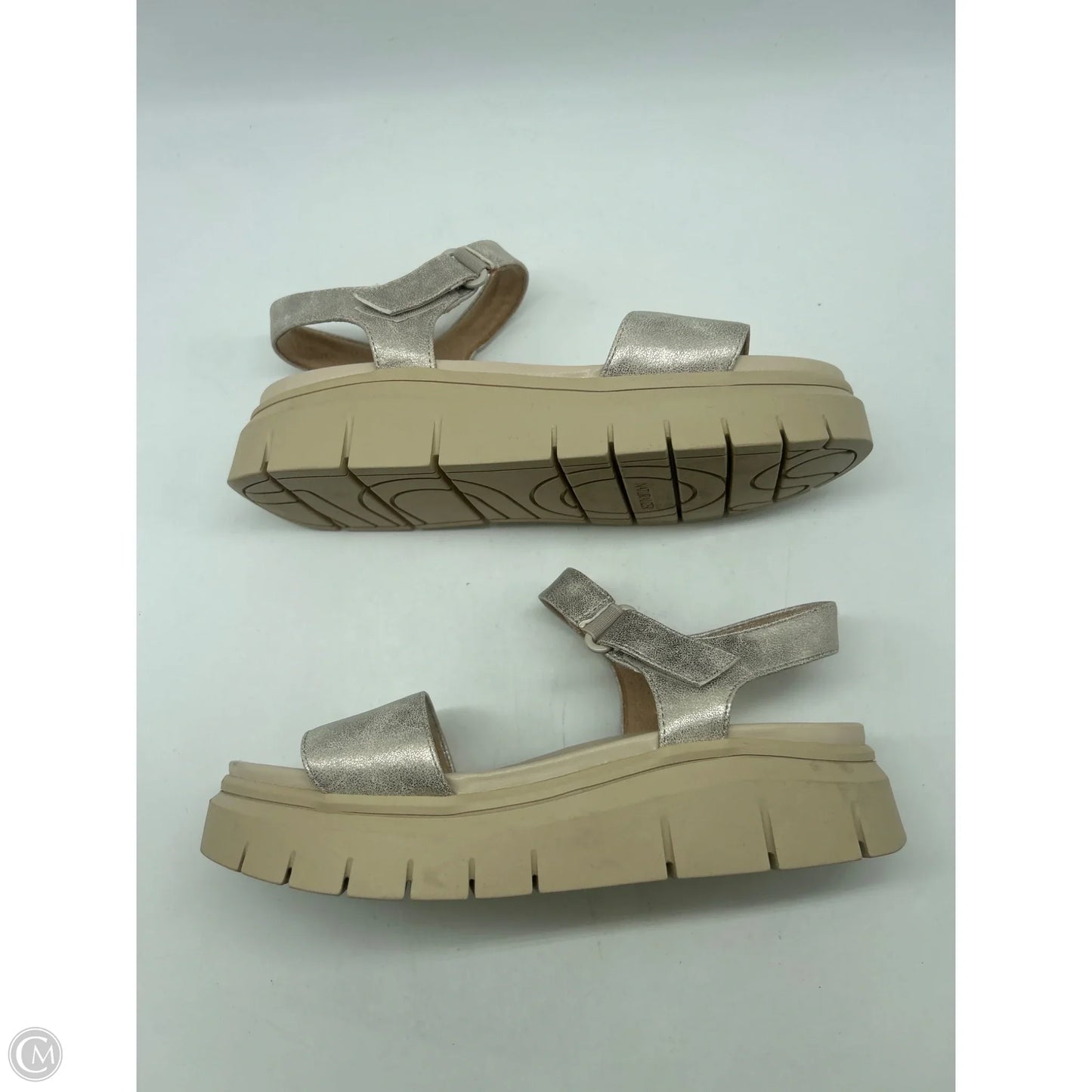 Sandals Heels Platform By Naturalizer In Gold, Size: 9