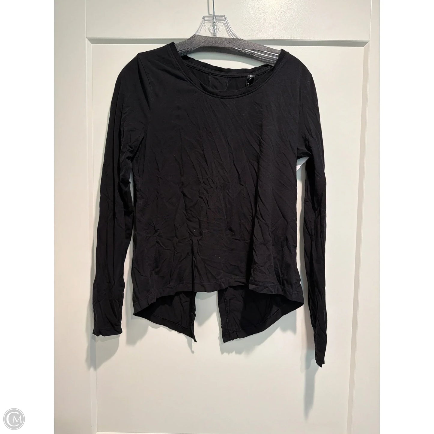 Athletic Top Long Sleeve Crewneck By Athleta In Black, Size: S