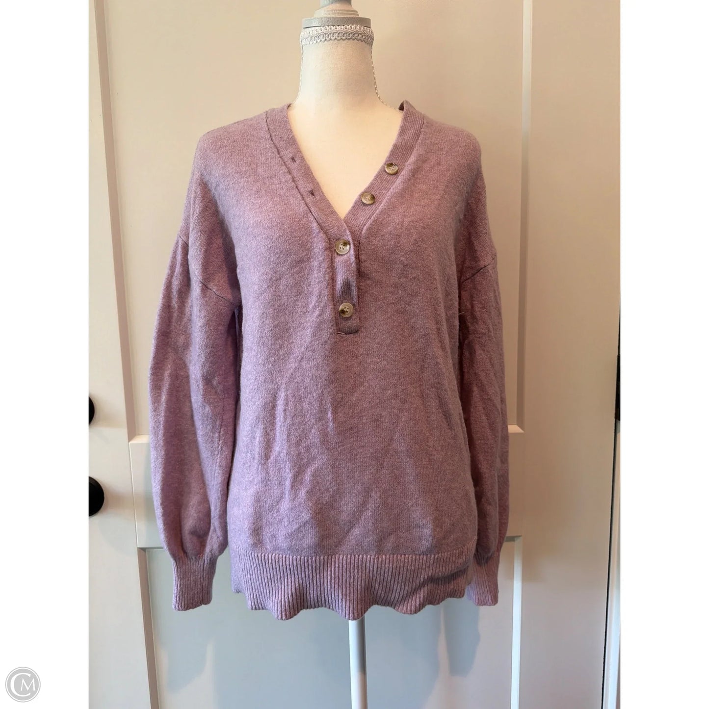 Sweater By Loft In Purple, Size: S