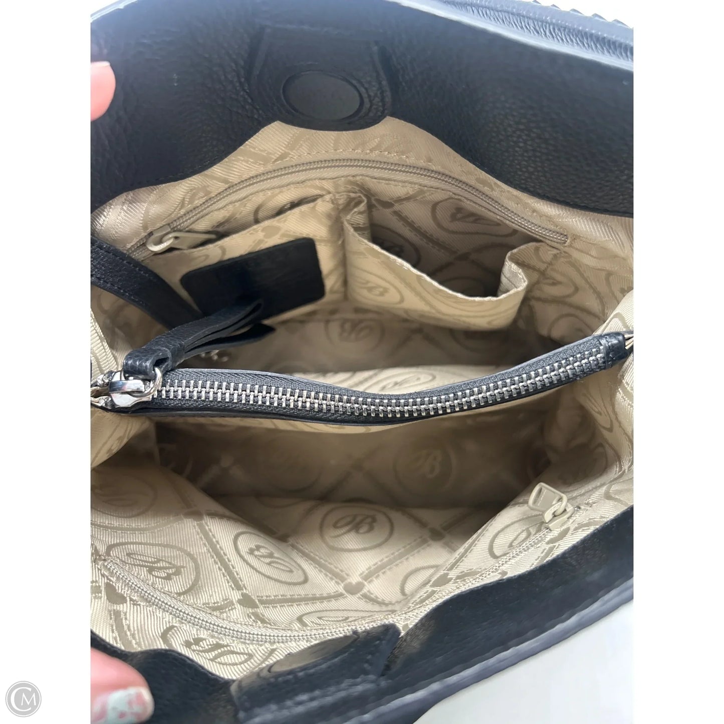 Handbag Leather By Brighton, Size: Medium