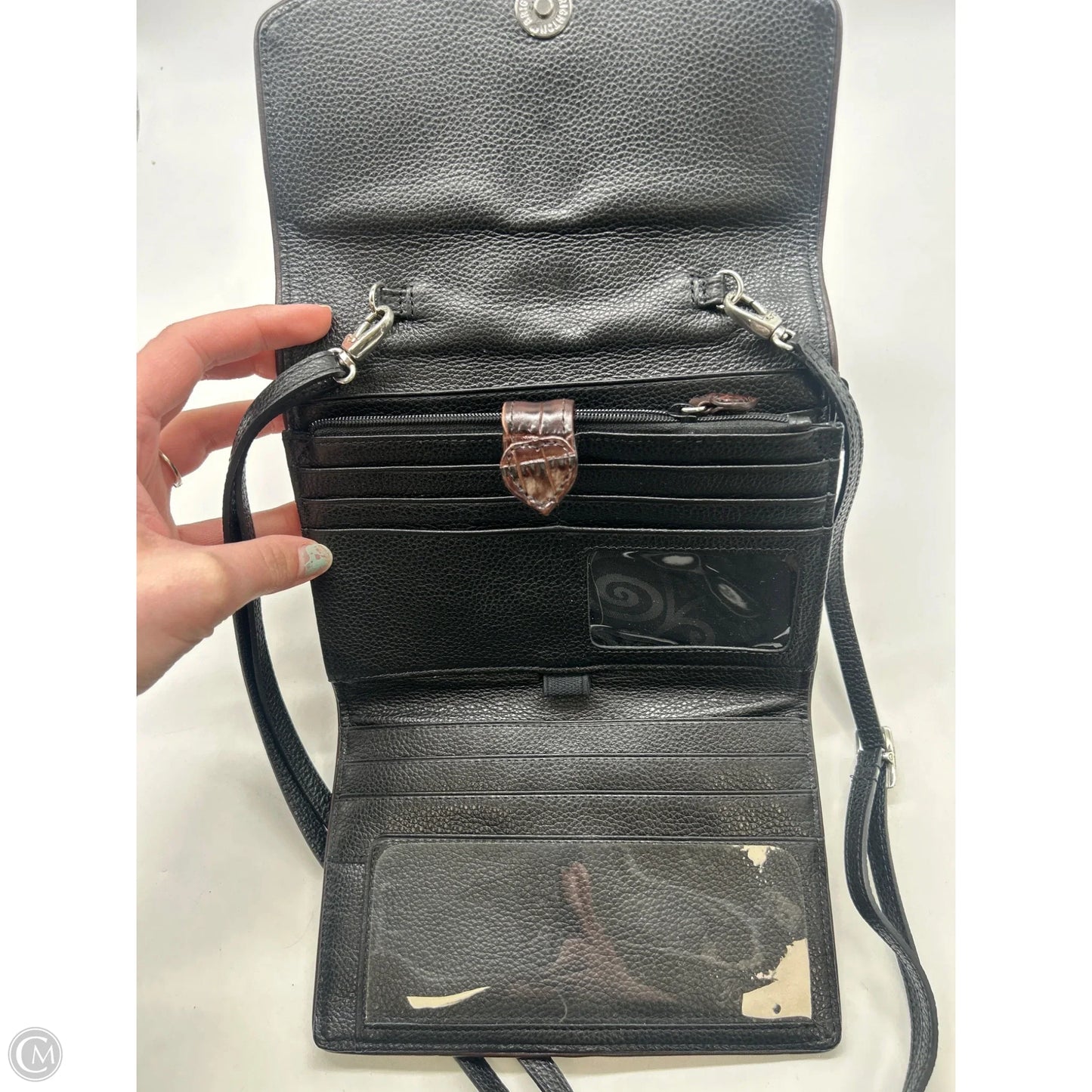 Crossbody Leather By Brighton, Size: Small