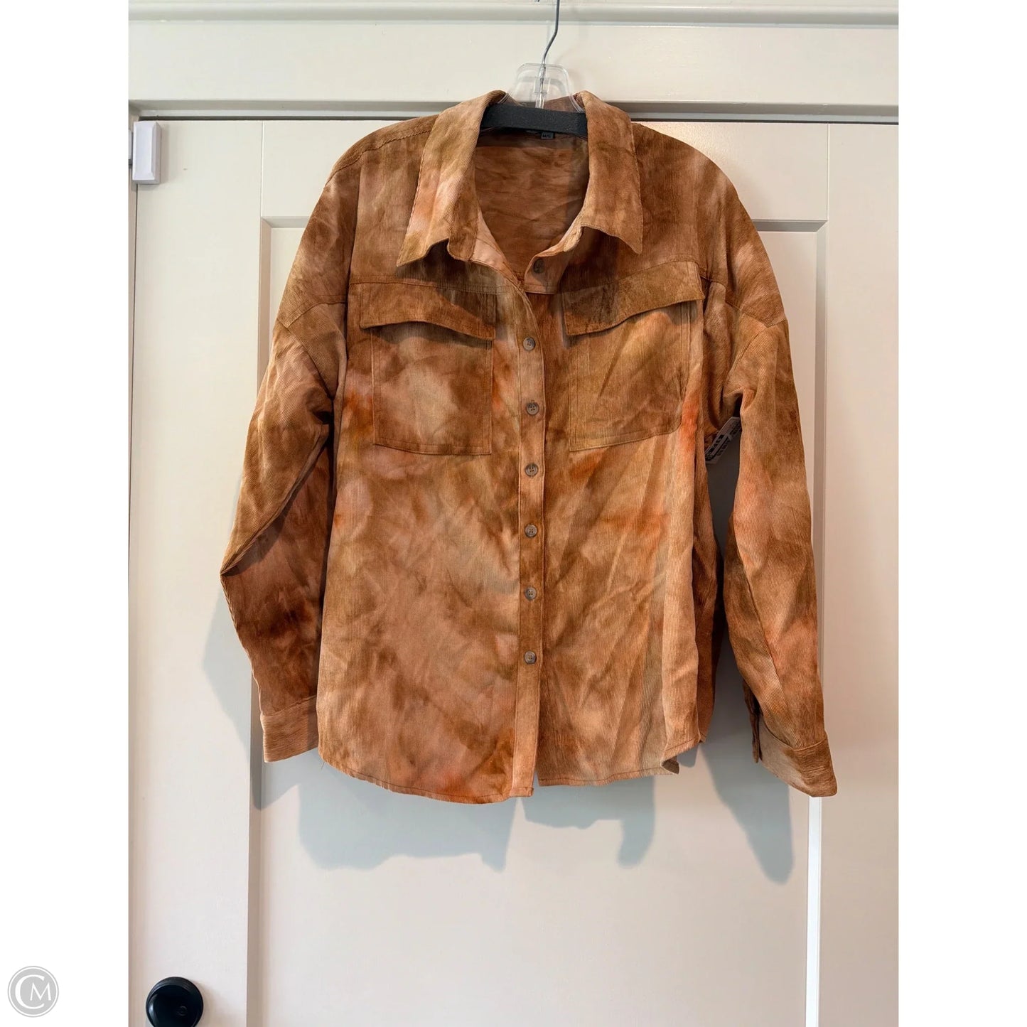 Top Long Sleeve By Wishlist In Orange, Size: M