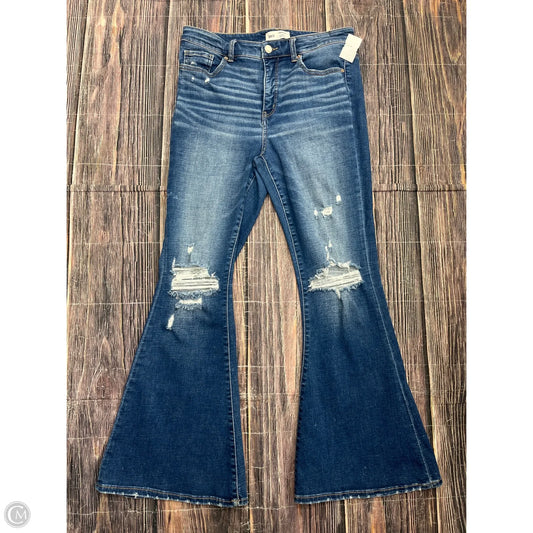 Jeans Flared By Bke In Blue Denim, Size: 10