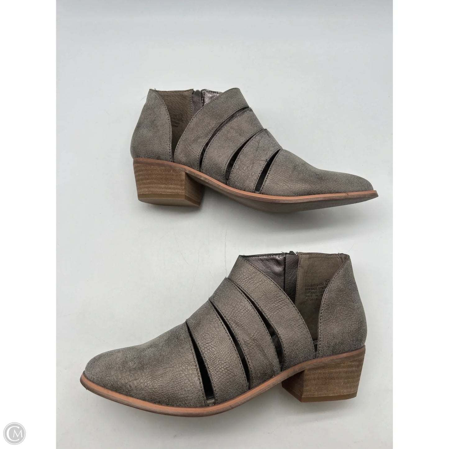 Shoes Heels Block By Very G In Grey, Size: 11