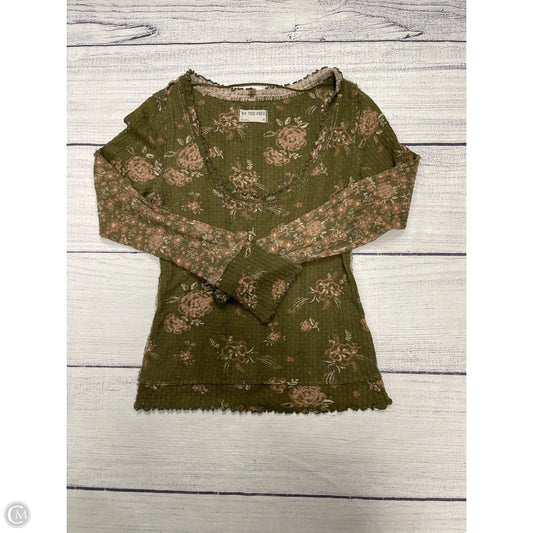 Top Long Sleeve By We The Free In Green, Size: M